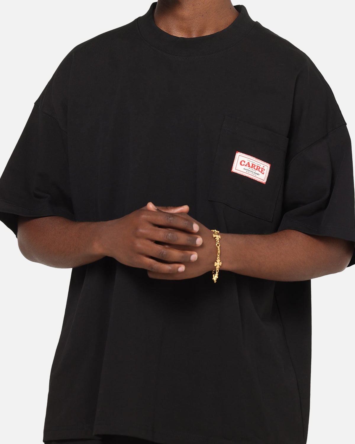 Carre Pocket T-Shirt Black