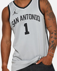 Nike Victor Wembanyama San Antonio Spurs 2025/26 Statement Edition Dri-FIT NBA Swingman Jersey Silver