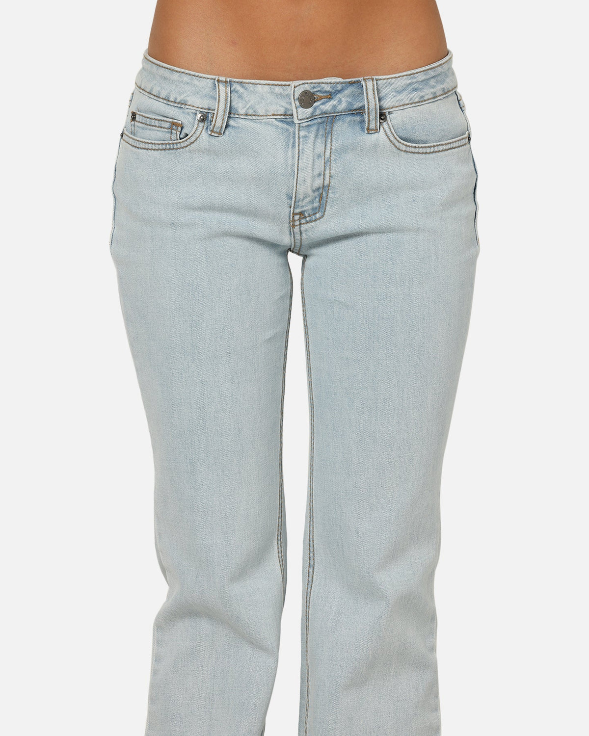 Von Dutch Women's Flare Denim Jeans Light Blue Denim