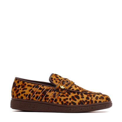 Adidas Women Handball Spezial Loafer Leopard Print Dark Brown KJ2526