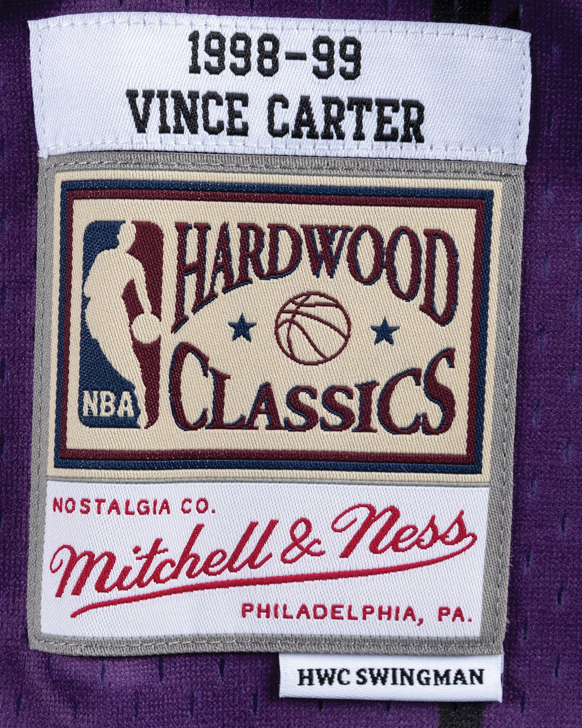 Mitchell & Ness Toronto Raptors Vince Carter '98-'99 #15 Swingman Jersey Purple