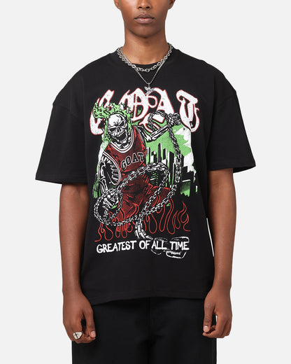 Goat Crew Goat Skull Vintage T-Shirt Black