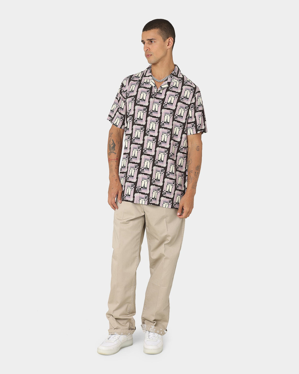 Carre Parisian Rugu Short Sleeve Button Up Shirt Multi-coloured