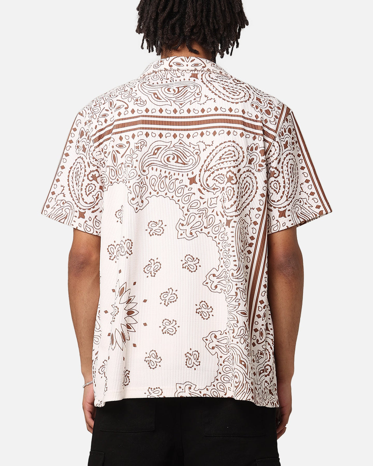 XXIII Paisley Nights Button Up Shirt Cream/Brown