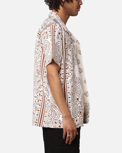 XXIII Paisley Nights Button Up Shirt Cream/Brown