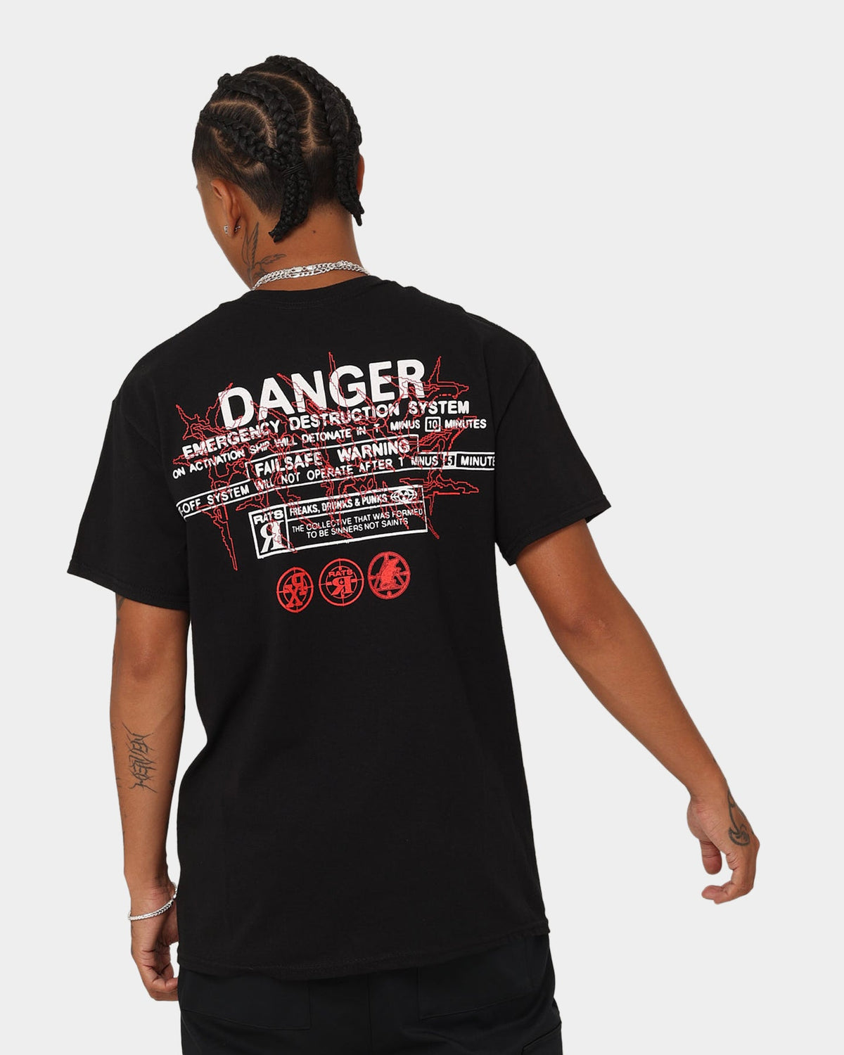 Rats Get Fat Without Warning T-Shirt Black