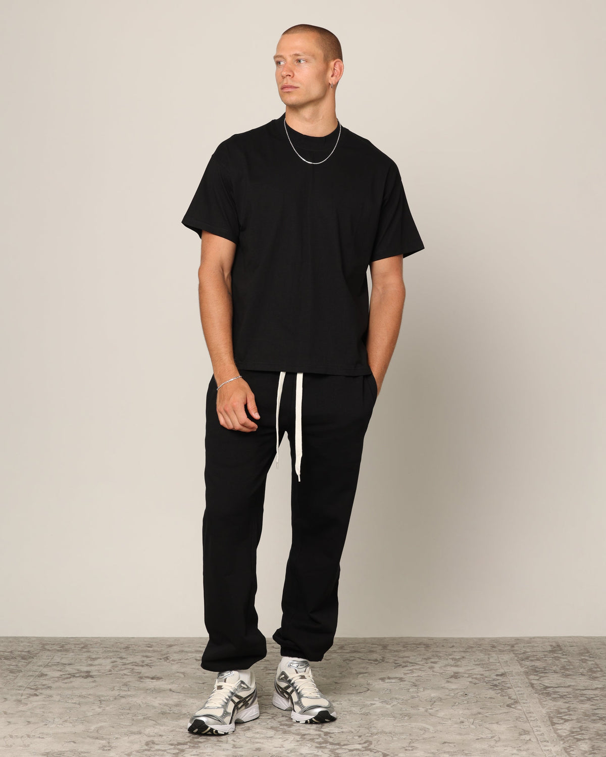 Carré Blanc T-Shirt Black