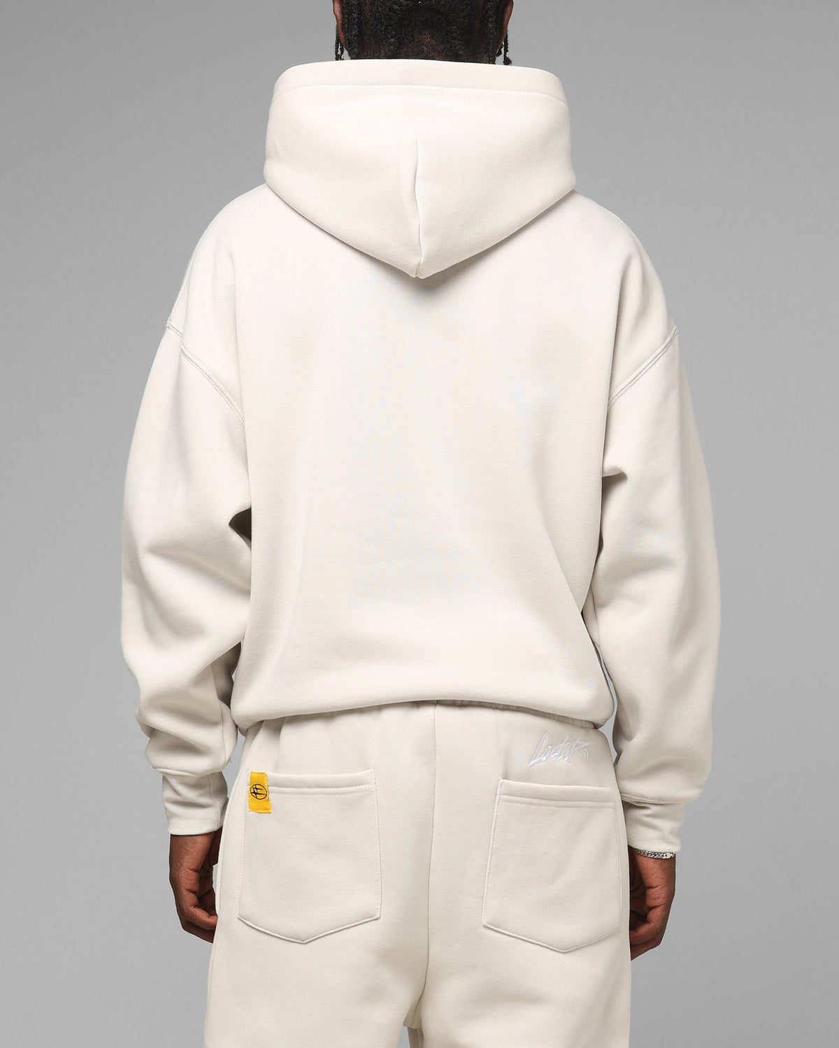 Loiter Hybrid Hoodie Stone