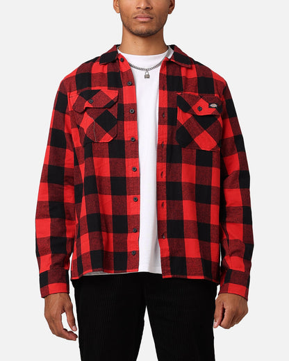 Dickies Sacramento Flannel Shirt Red