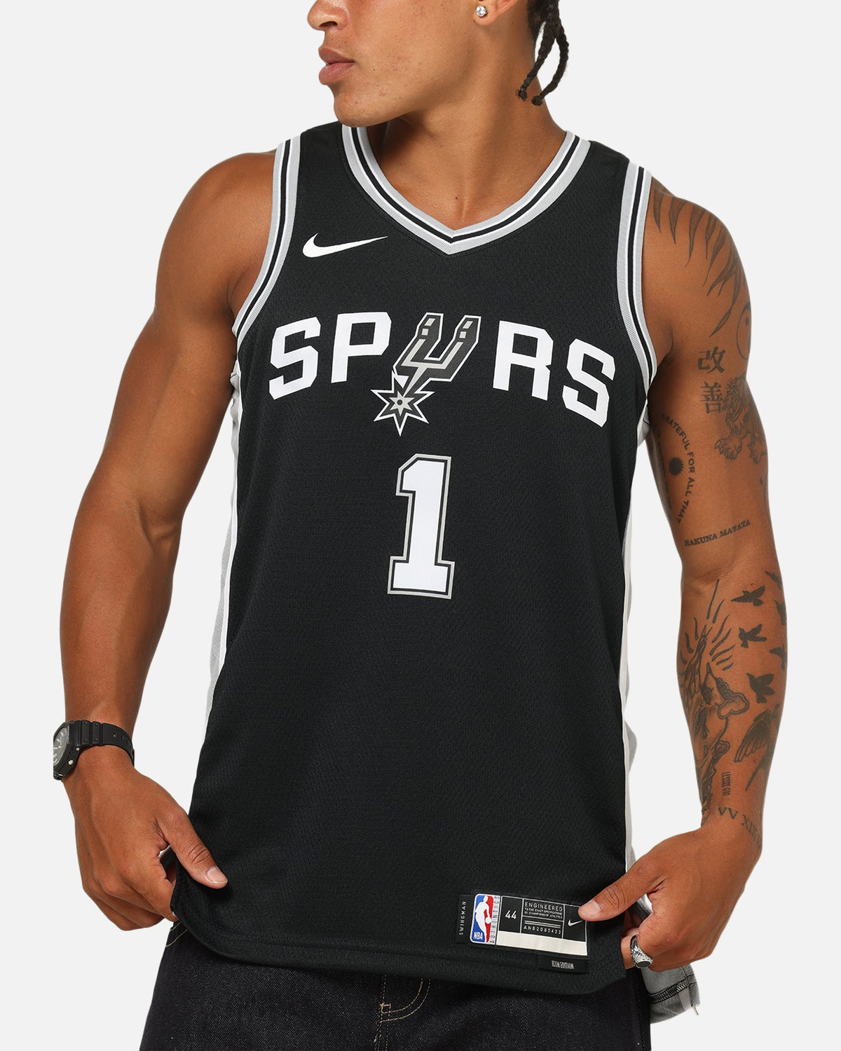 Nike Victor Wembanyama San Antonio Spurs #1 Icon Edition 2022/23 Nike Dri-Fit NBA Swingman Jersey Black