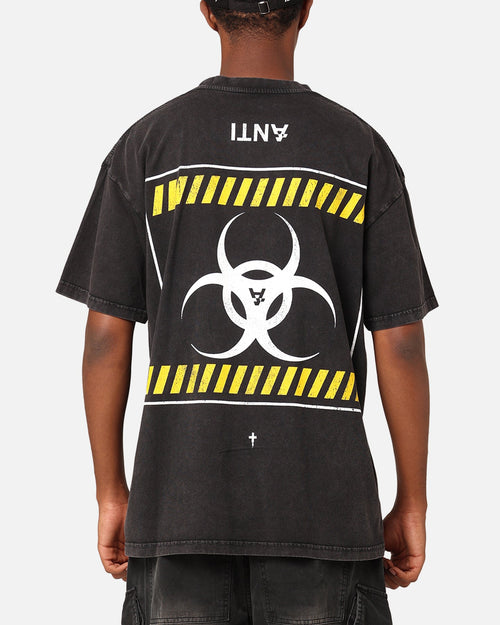 The Anti Order Anti Nuclear T-Shirt Black Acid Wash