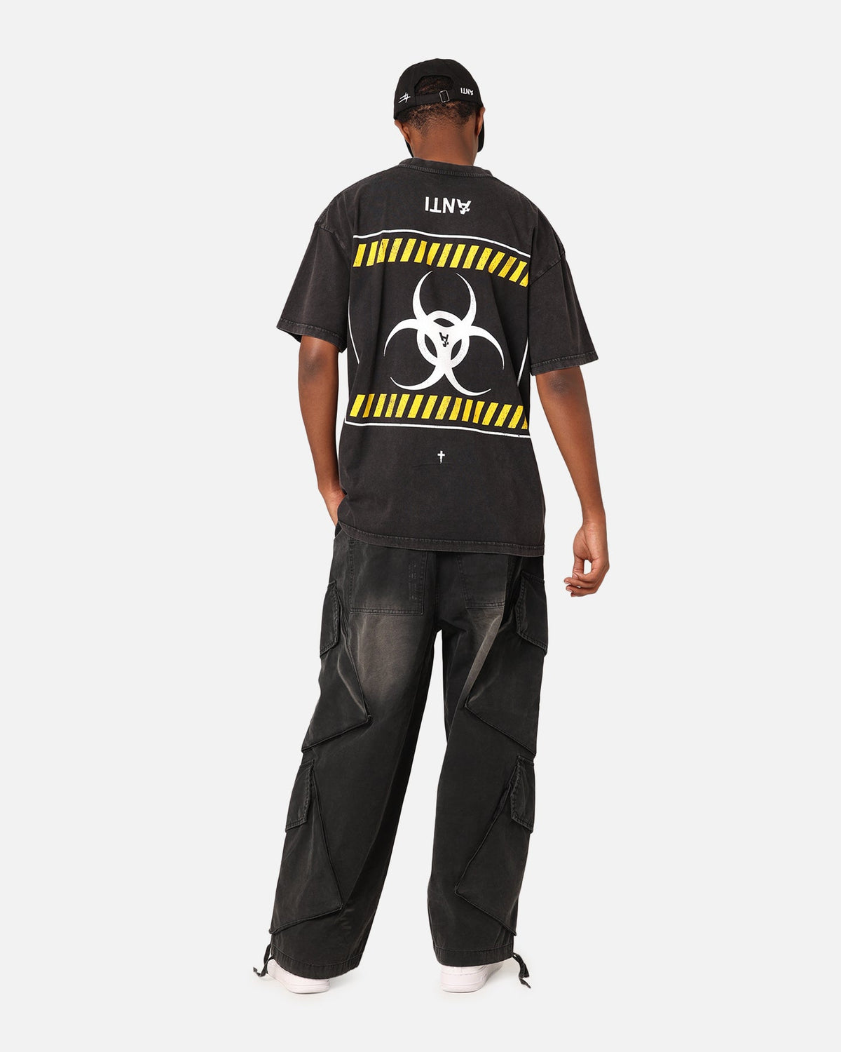The Anti Order Anti Nuclear T-Shirt Black Acid Wash