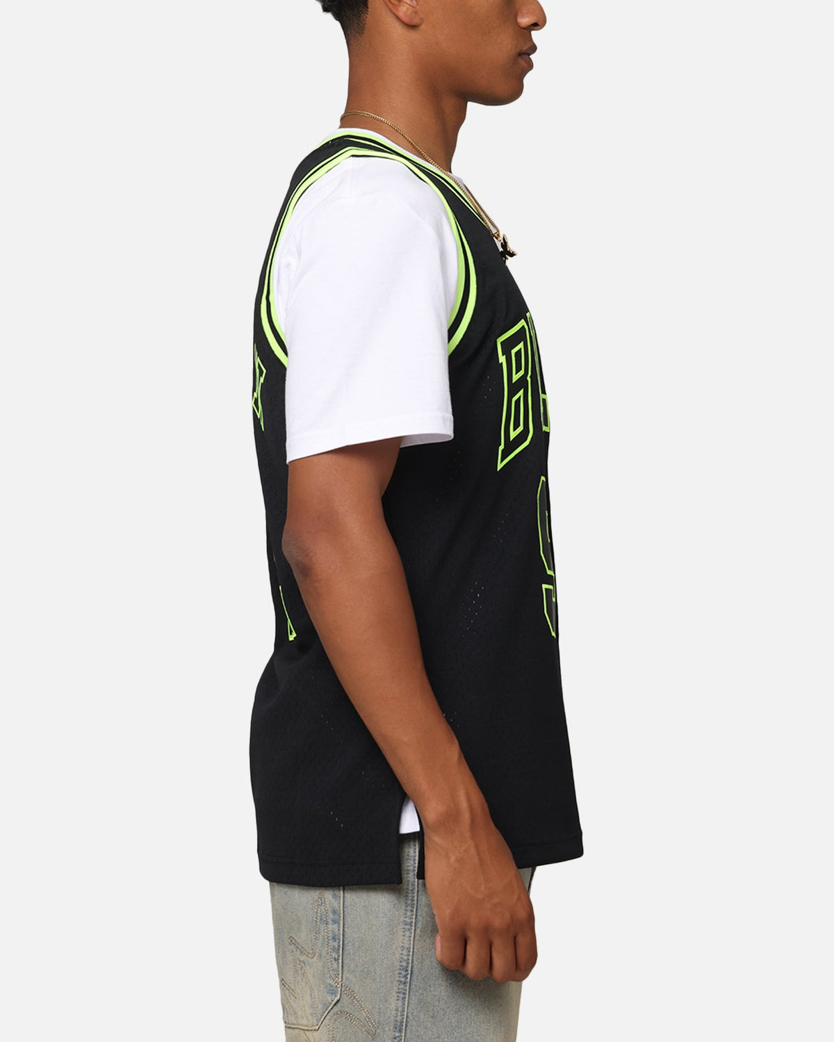 Mitchell & Ness Chicago Bulls Dennis Rodman 'Volt' 1995 Swing Jersey Black/Yellow