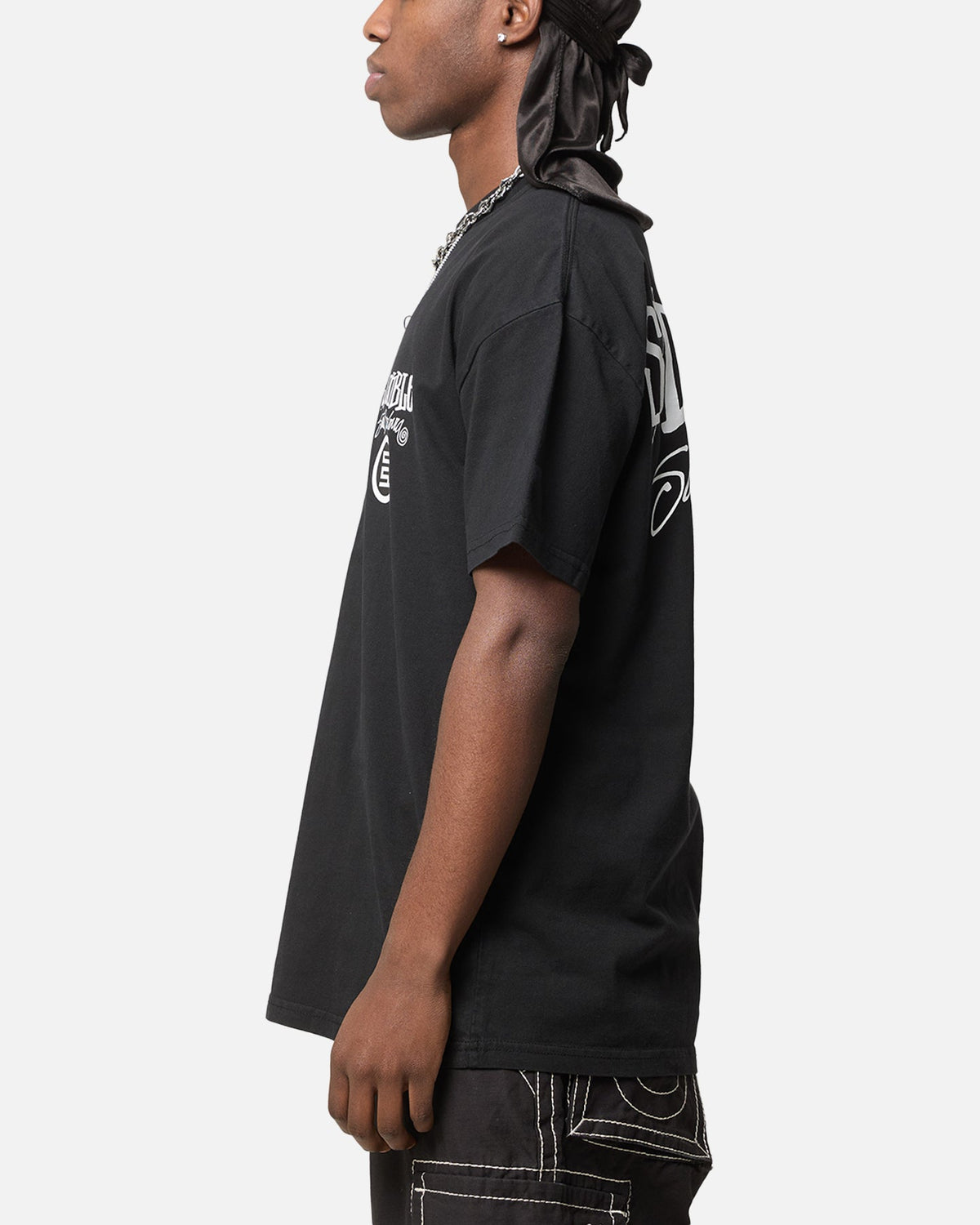 S Double Combo Platter T-Shirt Washed Black