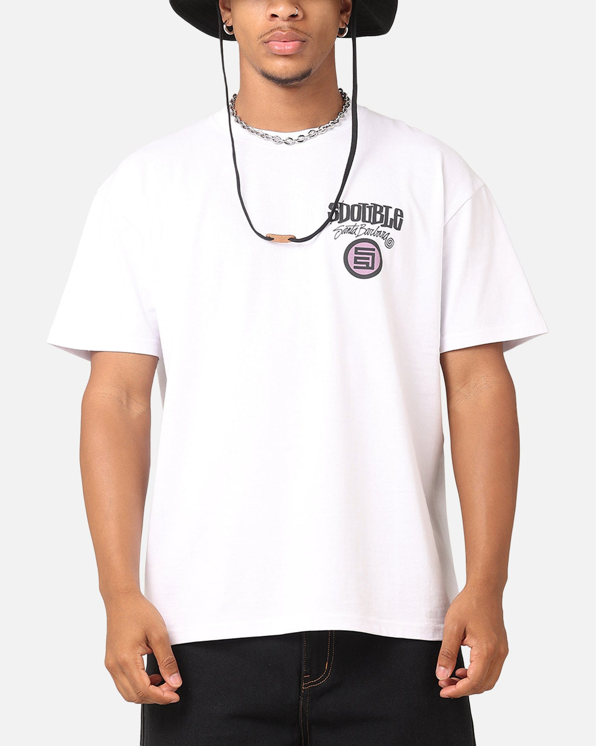 S Double Combo Platter T-Shirt Washed White