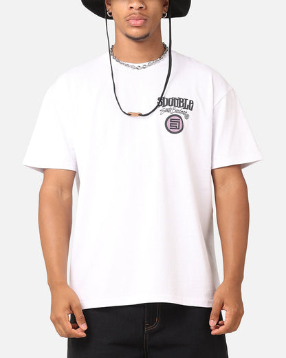 S Double Combo Platter T-Shirt Washed White