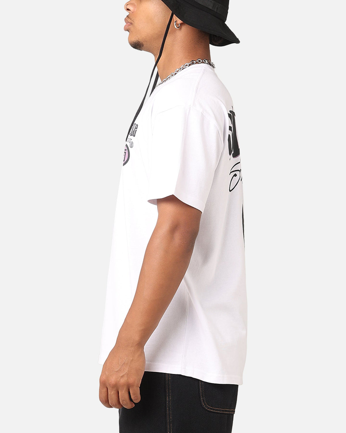 S Double Combo Platter T-Shirt Washed White