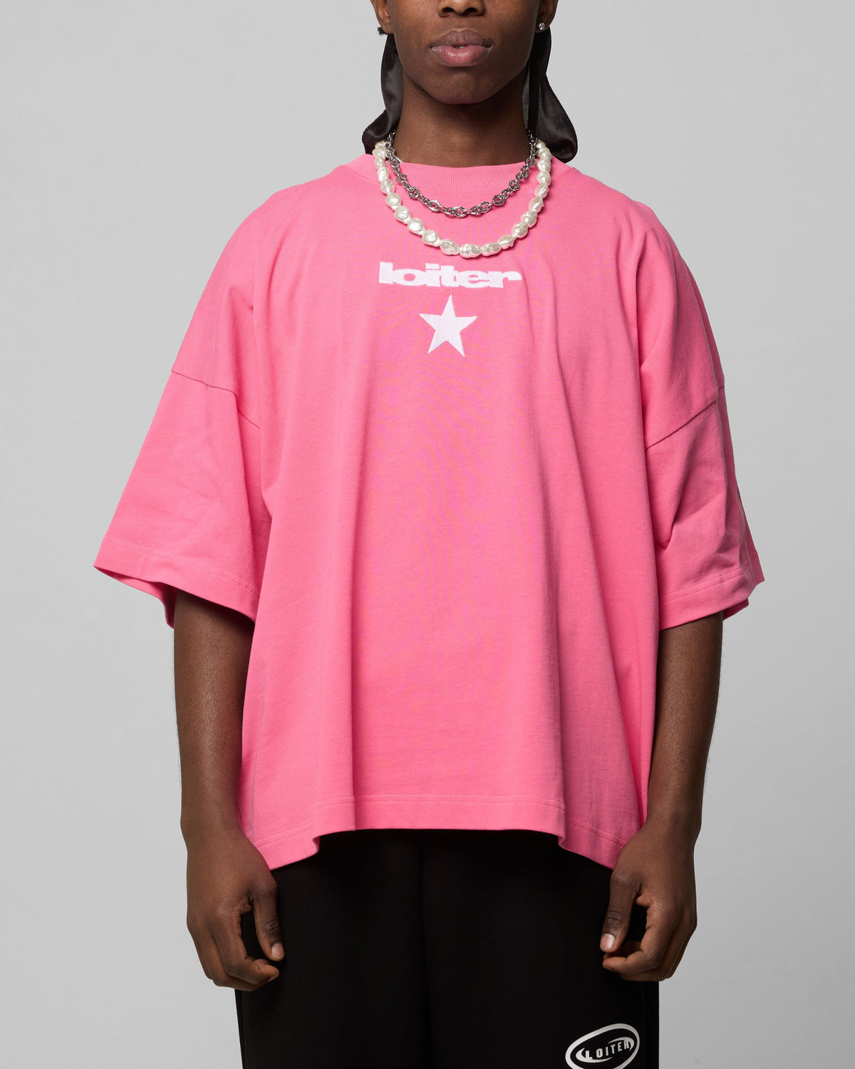 Loiter Premium Essentials Boxy T-Shirt Pink