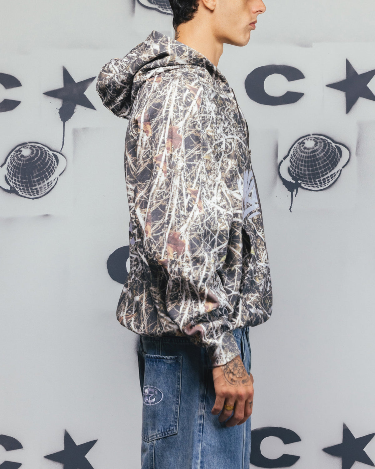 Carre Grit Zip Hoodie Real Tree Camo
