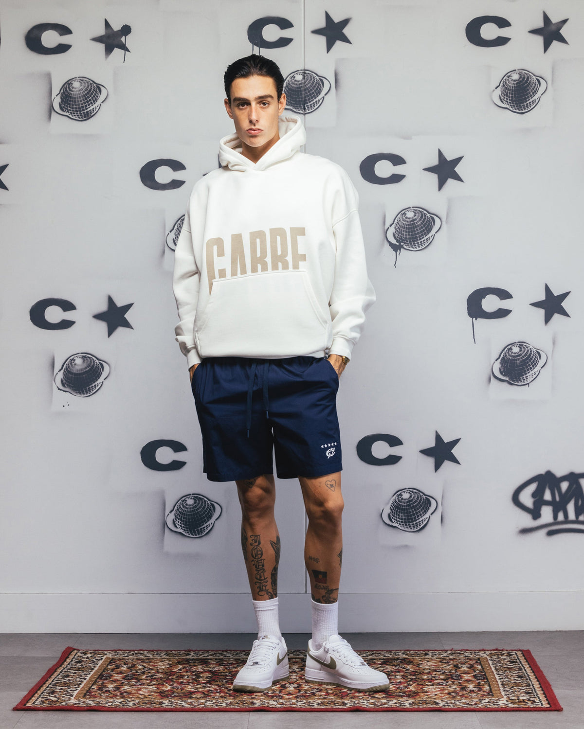 Carre Premium Essentials Hoodie Cream