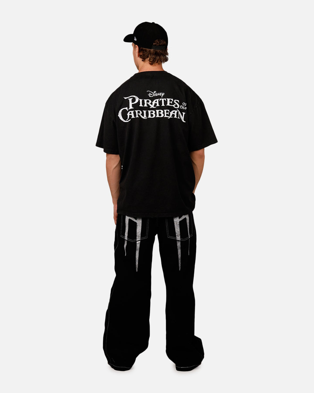 Goat Crew Disney Pirates Of The Caribbean Davy Jones Heavy T-Shirt Vintage Black
