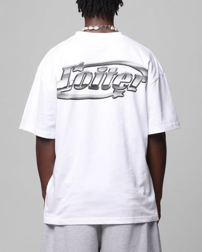 Loiter Chrome Logo T-Shirt White