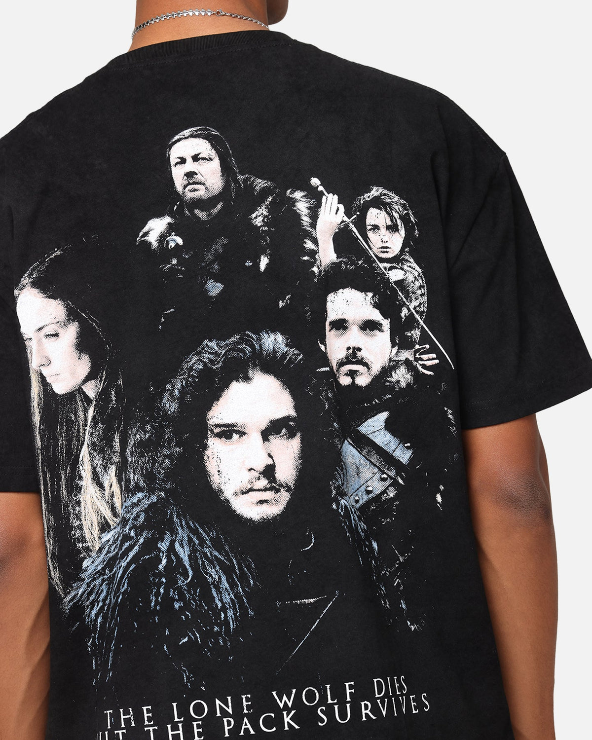 Goat Crew X Game Of Thrones Jon Snow Heavy T-Shirt Black