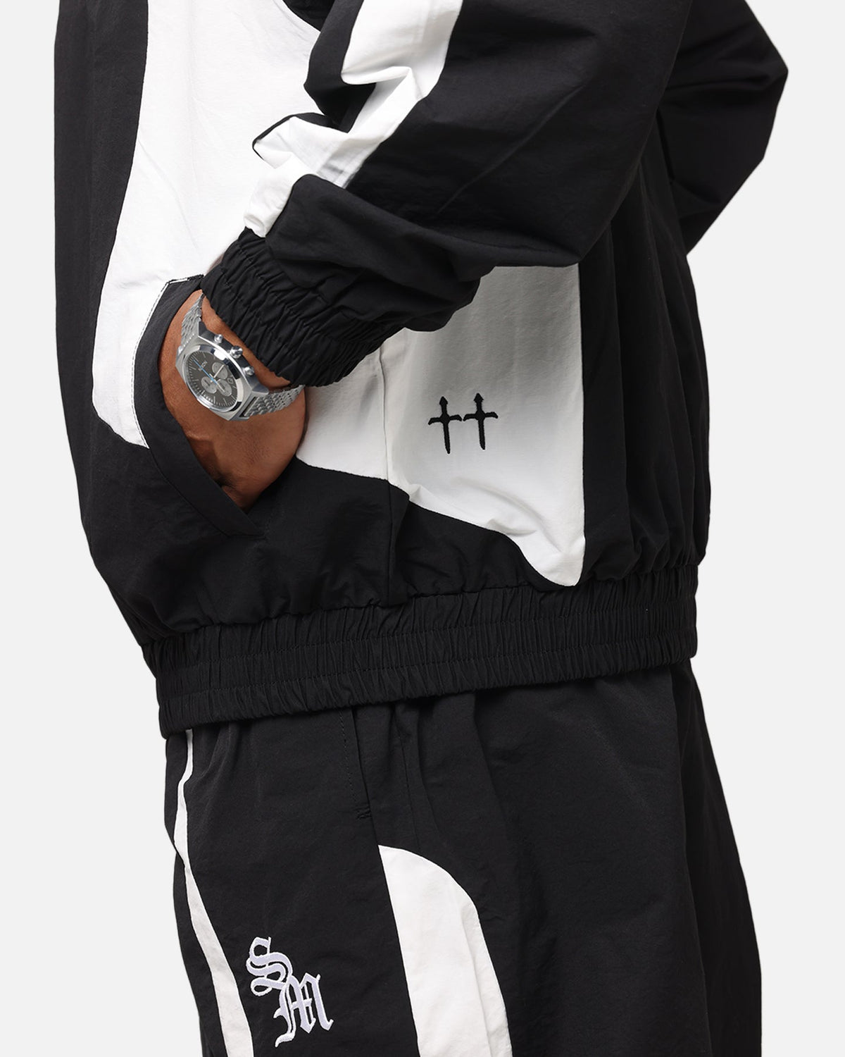 Saint Morta Oblivion Windbreaker Jacket Black/White