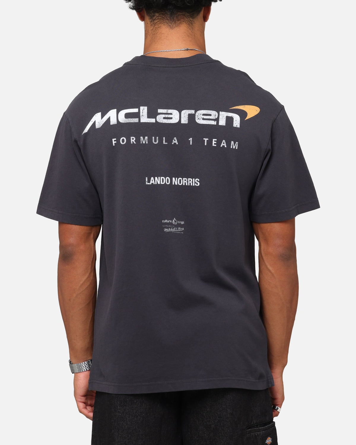 Mitchell & Ness X Mclaren Lando Norris Helmet T-Shirt Faded Black