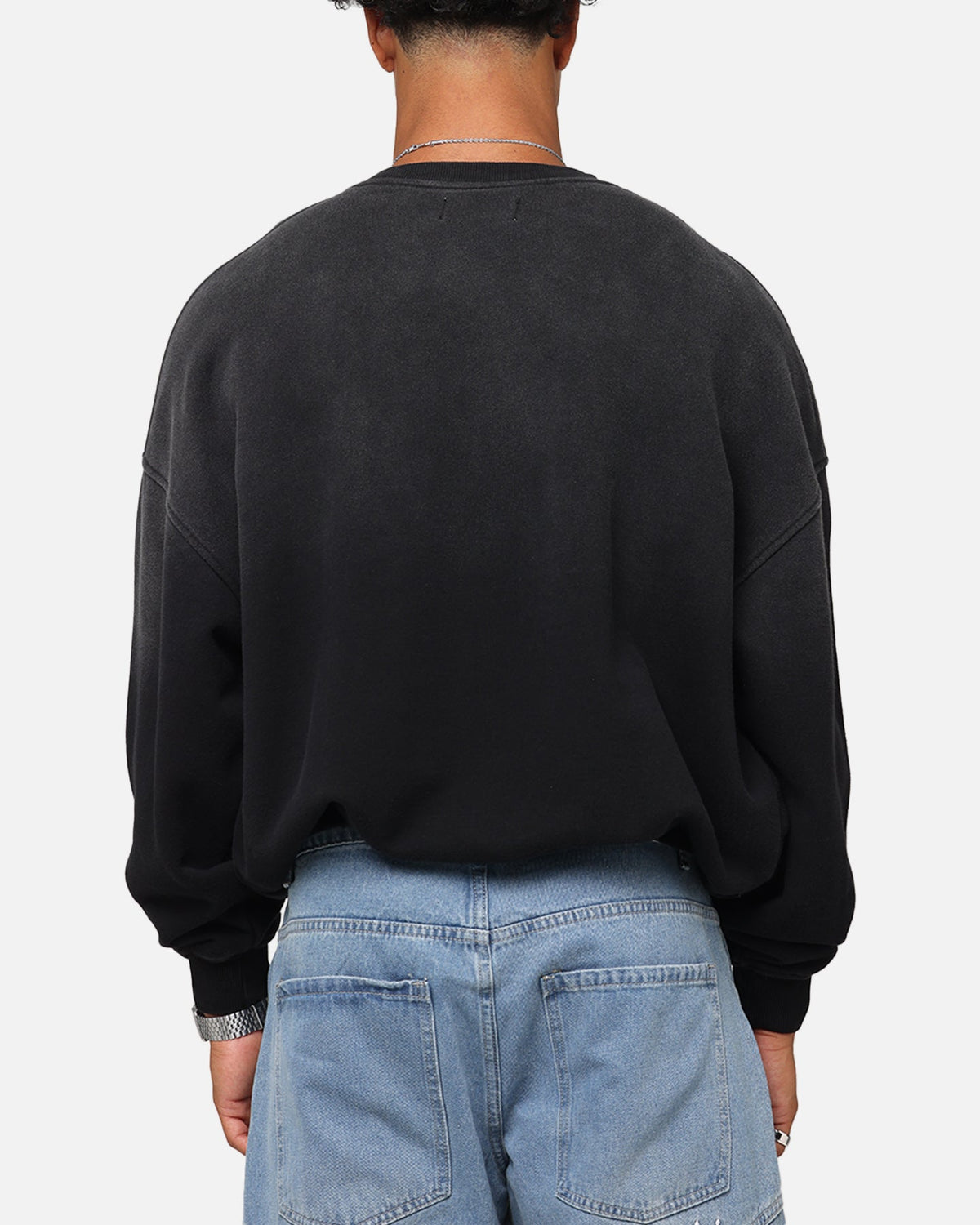 Saint Morta Spray Logo Crewneck Black