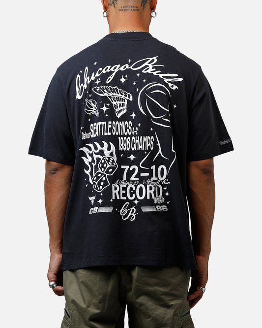 Mitchell & Ness Chicago Bulls Roll The Dice T-Shirt Overdyed Black