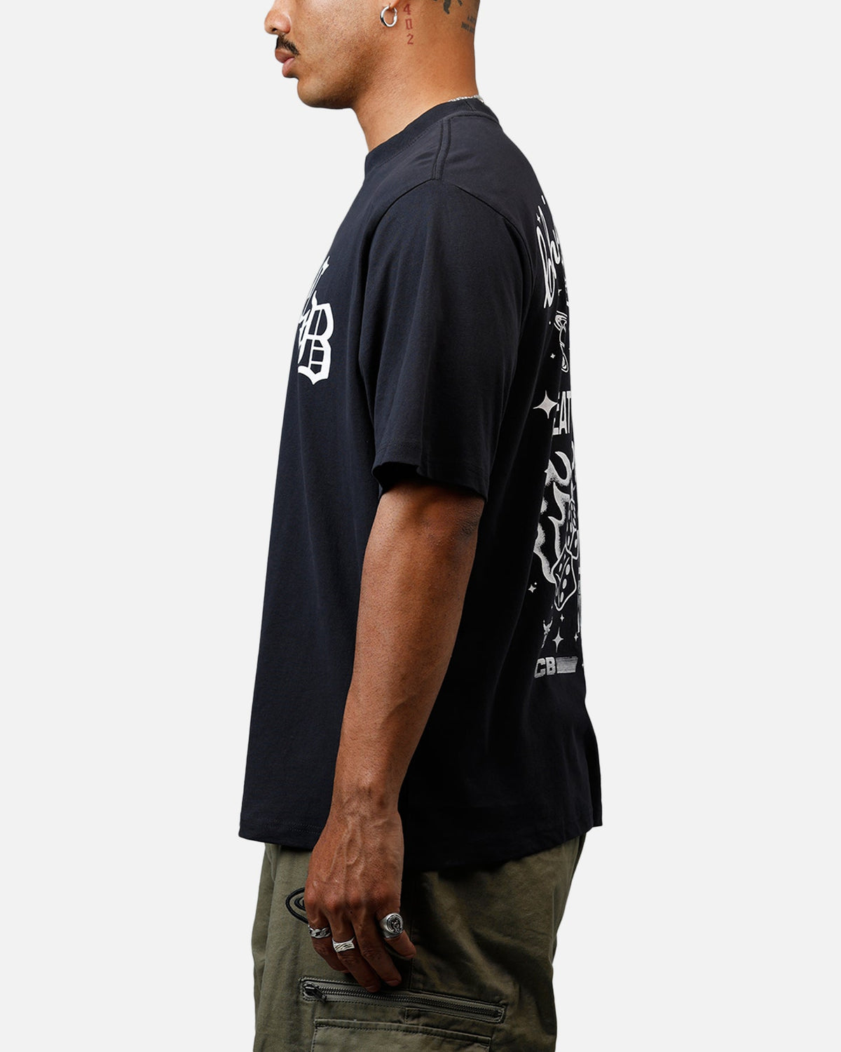 Mitchell & Ness Chicago Bulls Roll The Dice T-Shirt Overdyed Black