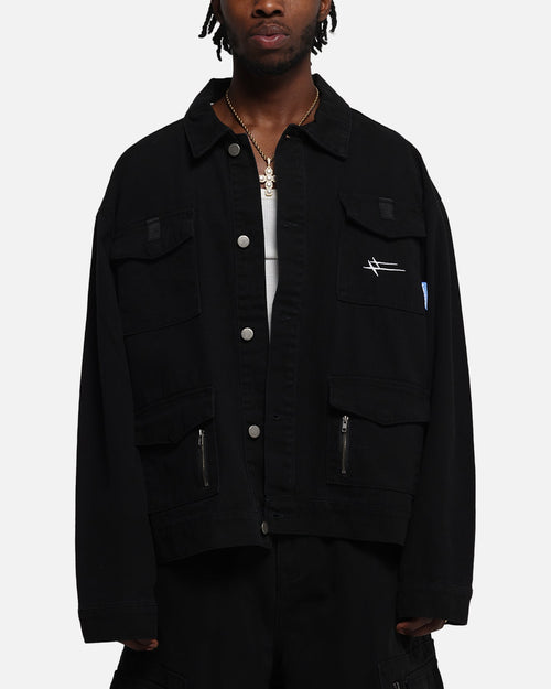 Loiter Combat Utility Jacket Washed Black
