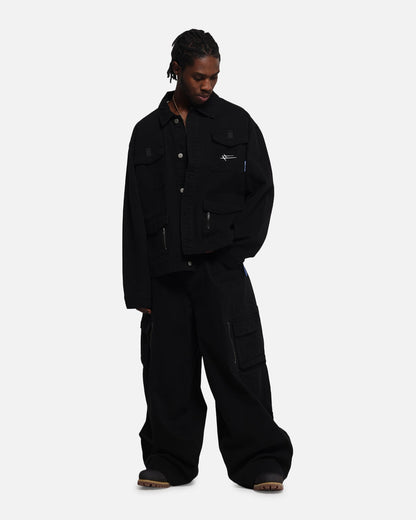 Loiter Combat Utility Jacket Washed Black