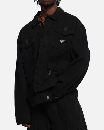 Loiter Combat Utility Jacket Washed Black