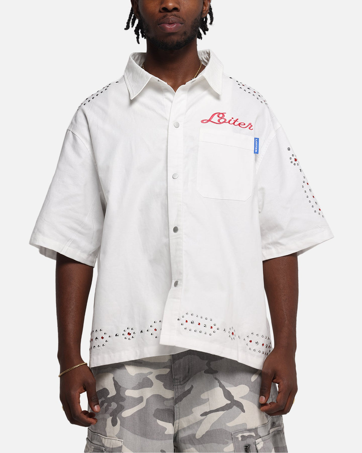 Loiter Western Button Up Shirt Cream