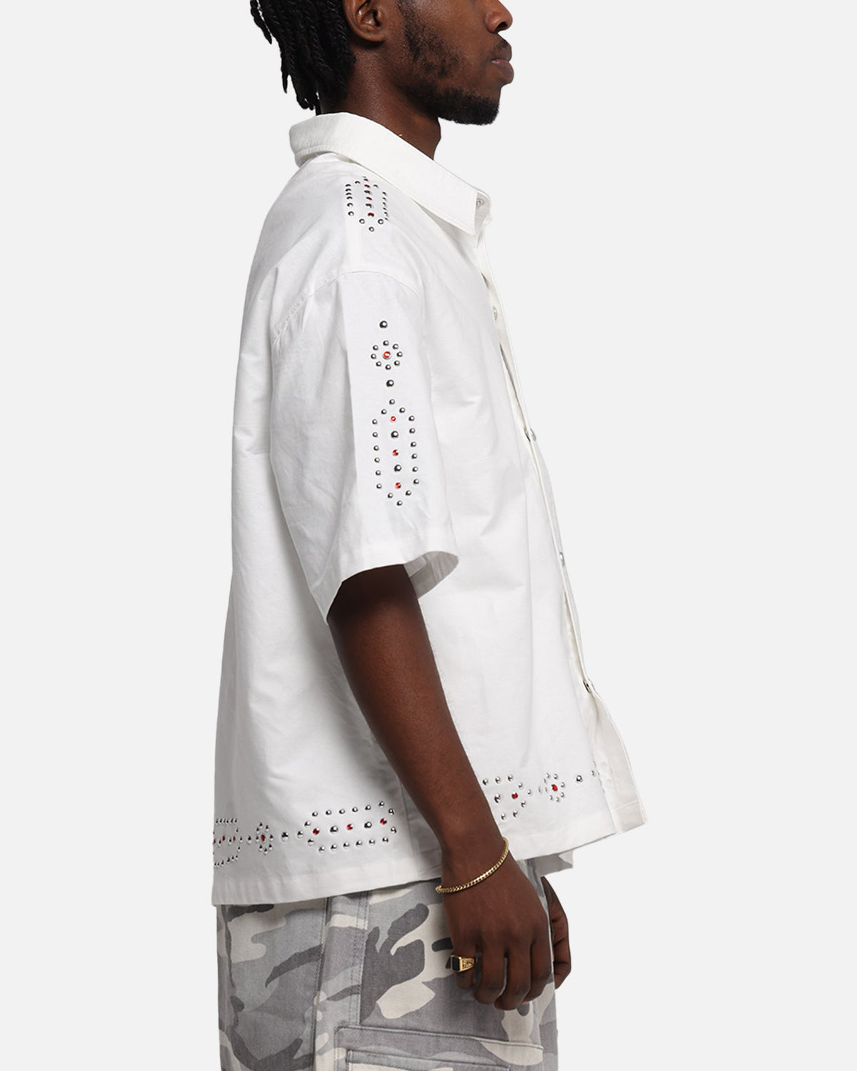 Loiter Western Button Up Shirt Cream