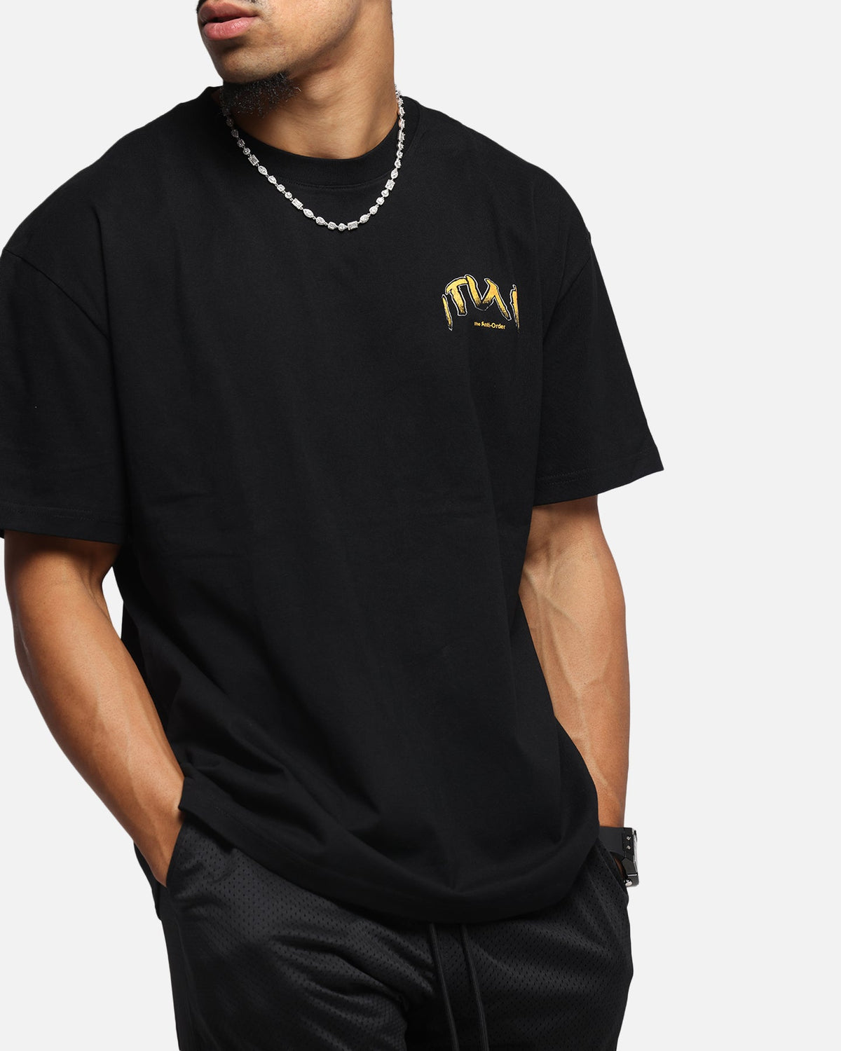 The Anti Order Anti Collegate Boxy T-Shirt Black