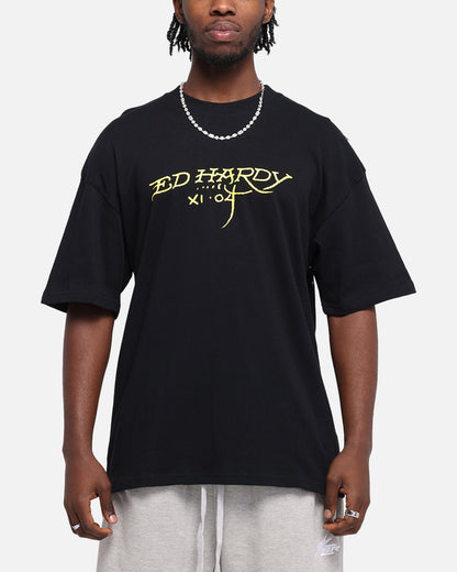 Ed Hardy Mermaid T-Shirt Black