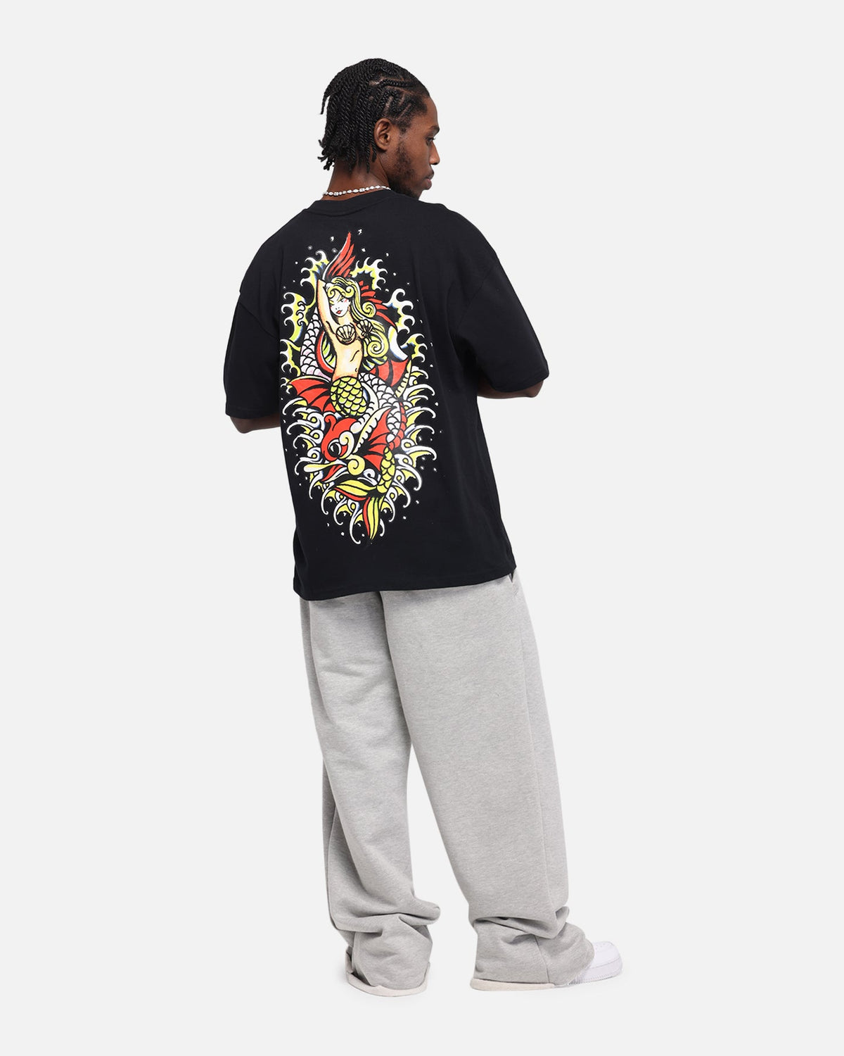 Ed Hardy Mermaid T-Shirt Black