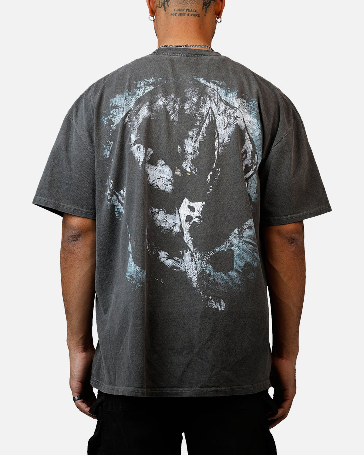 Goat Crew Marvel Villians Rhino Heavy T-Shirt Black Wash