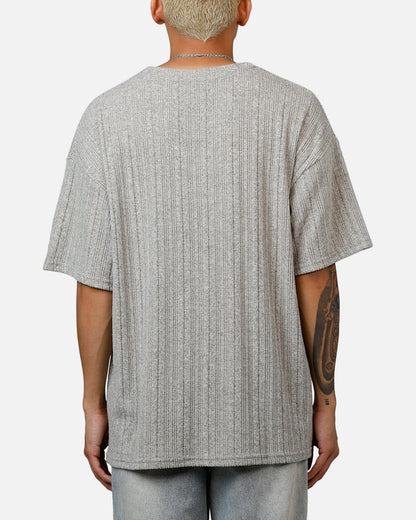 XXIII Rib Knit T-Shirt Grey Marle