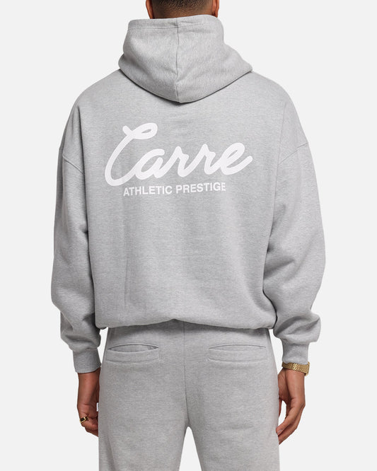 Carre Prestige Script Hoodie Grey Marle