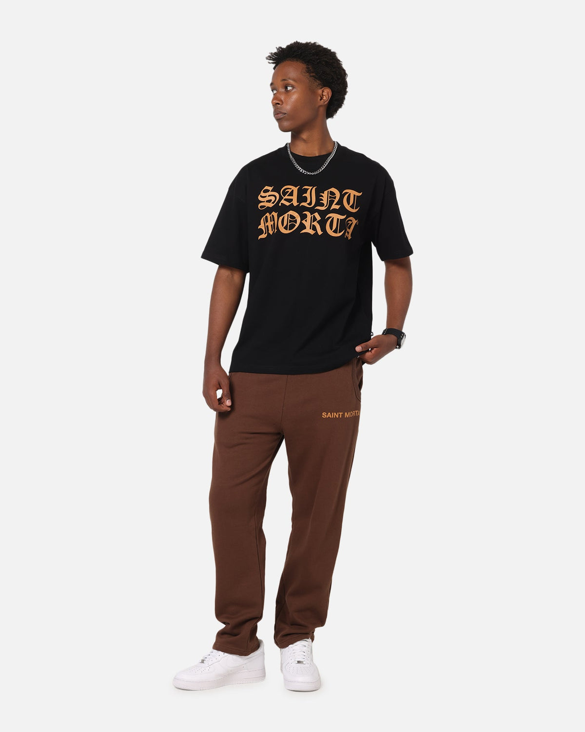 Saint Morta Sacred Script T-Shirt Black