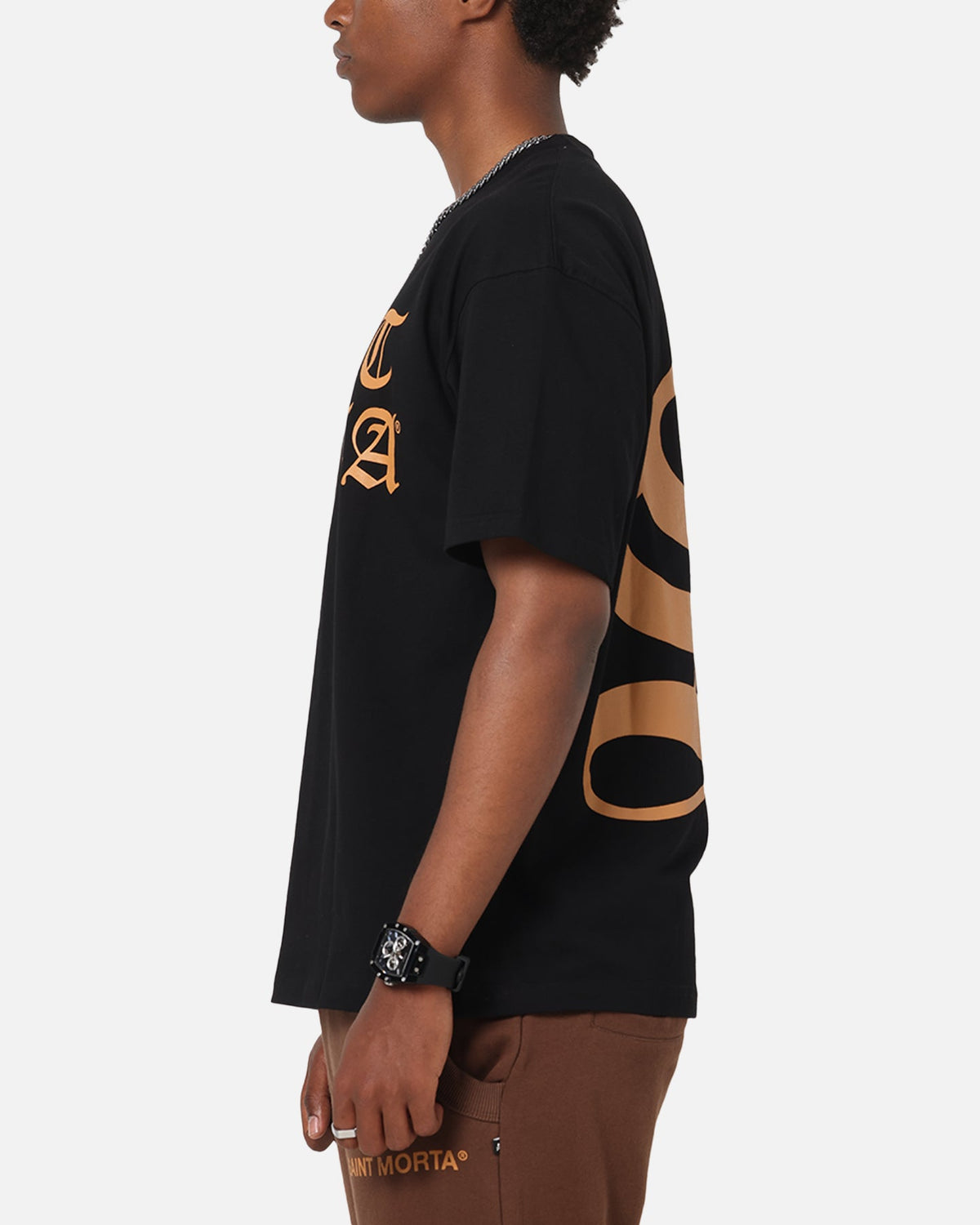 Saint Morta Sacred Script T-Shirt Black