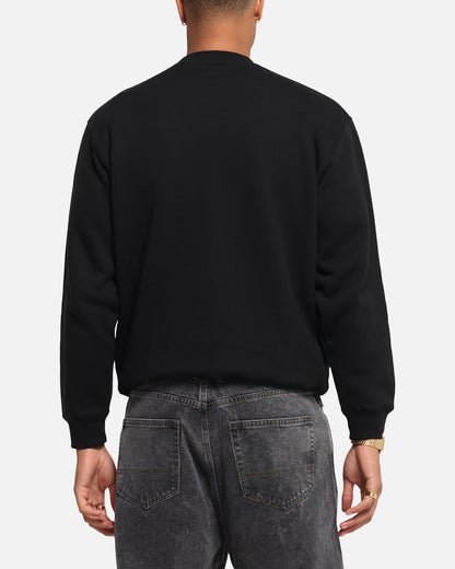S Double Shawn Script Crewneck Black