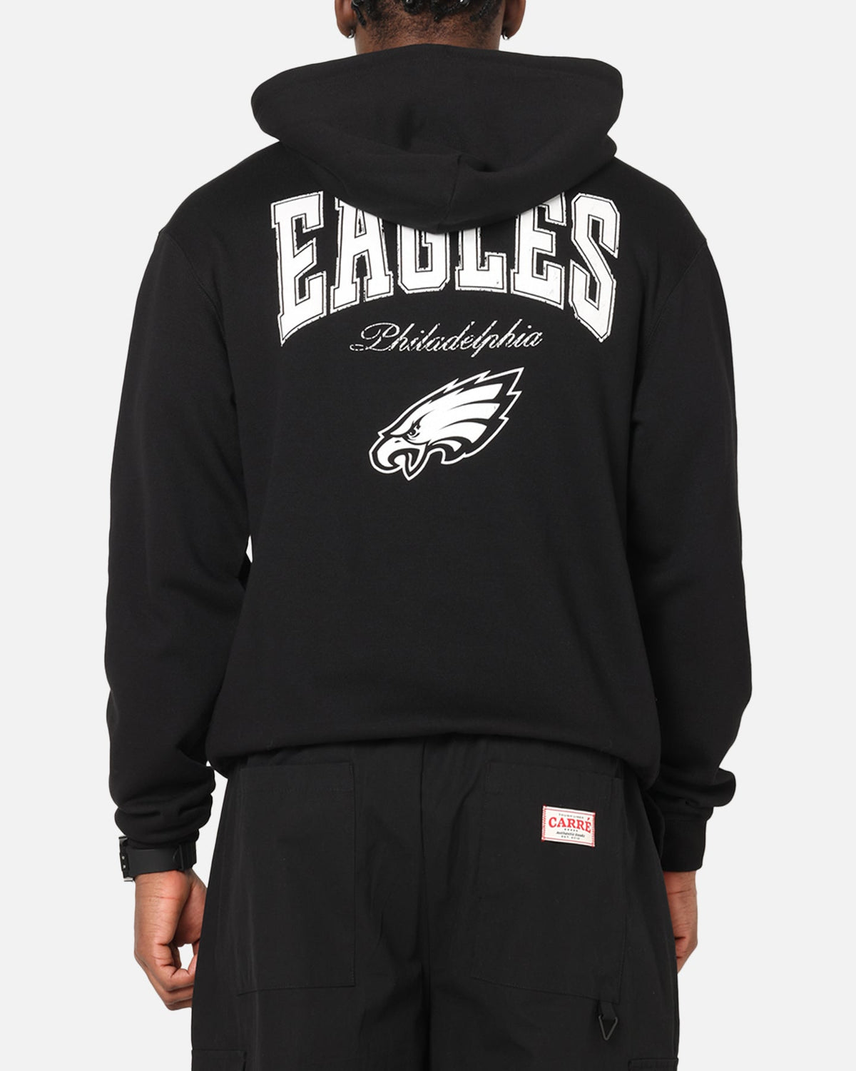 Majestic Athletic Philadelphia Eagles Champs Serial Mono Hoodie Black