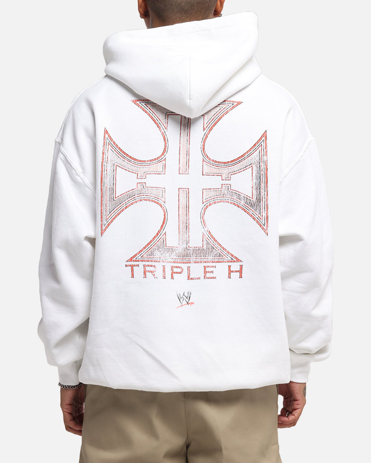 Culture Kings X WWE Triple H Wrestlemania XLI Premium Hoodie White
