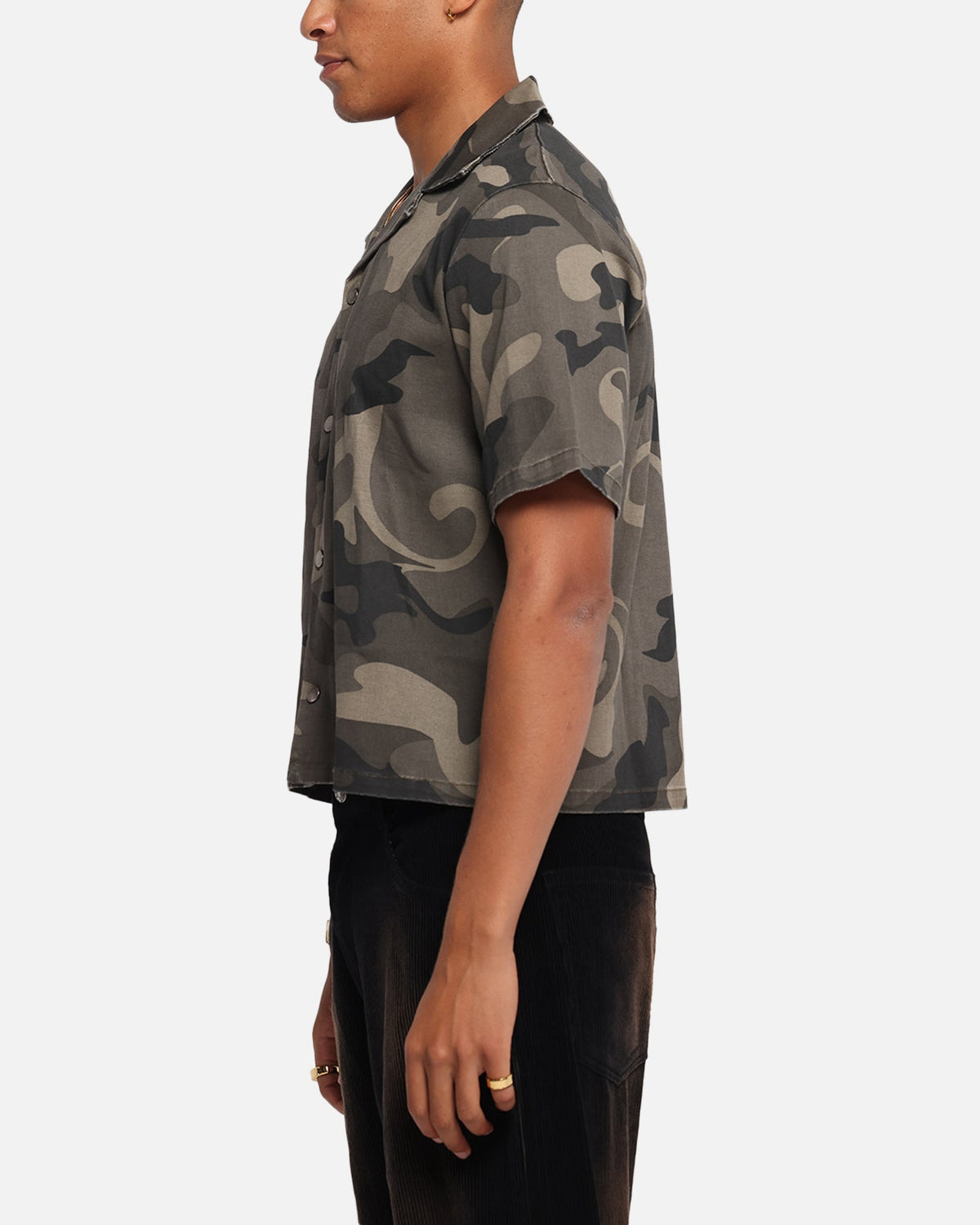 XXIII Washed Camo Button Up Shirt Camo