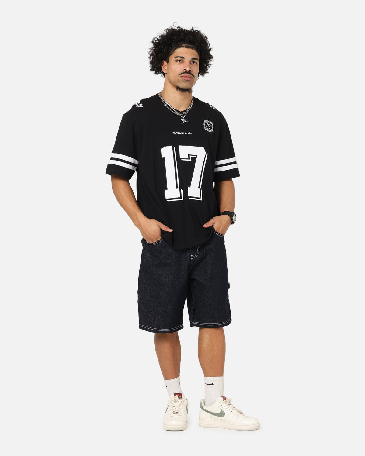 Carre Rose Bowl Football T-Shirt Black/White